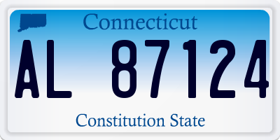 CT license plate AL87124