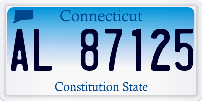 CT license plate AL87125
