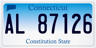 CT license plate AL87126