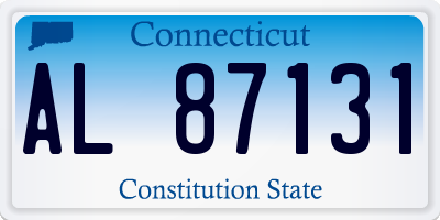 CT license plate AL87131