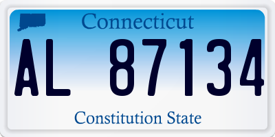 CT license plate AL87134