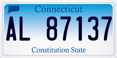CT license plate AL87137