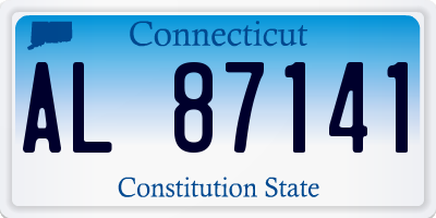 CT license plate AL87141