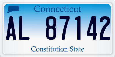 CT license plate AL87142