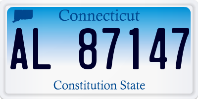 CT license plate AL87147