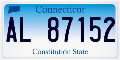 CT license plate AL87152