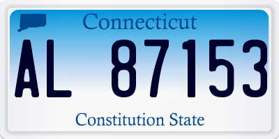 CT license plate AL87153
