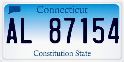 CT license plate AL87154