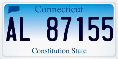 CT license plate AL87155