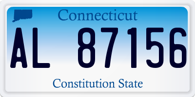 CT license plate AL87156