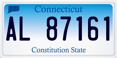 CT license plate AL87161