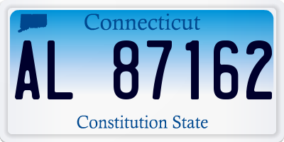 CT license plate AL87162