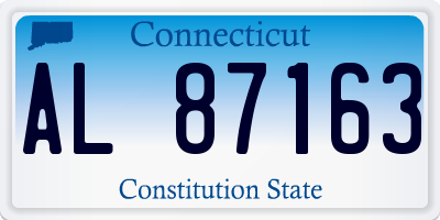 CT license plate AL87163