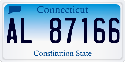CT license plate AL87166