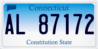 CT license plate AL87172