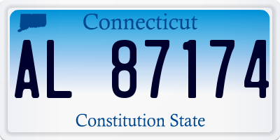 CT license plate AL87174