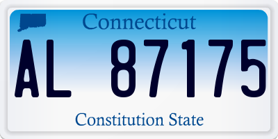 CT license plate AL87175