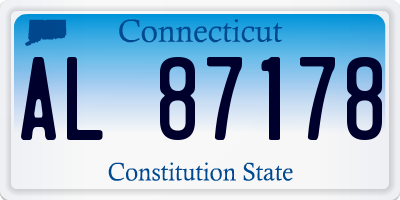 CT license plate AL87178