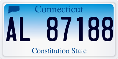 CT license plate AL87188
