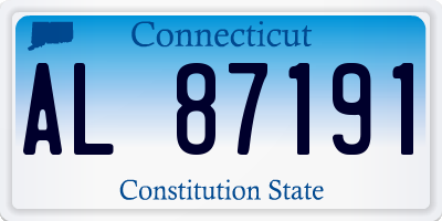 CT license plate AL87191