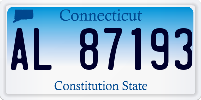 CT license plate AL87193