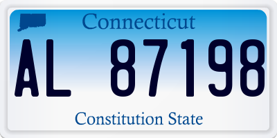 CT license plate AL87198