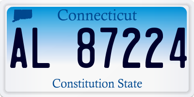 CT license plate AL87224