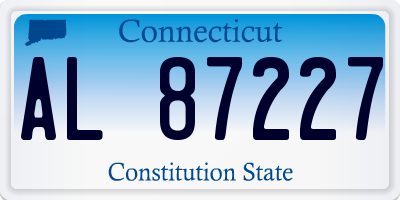 CT license plate AL87227