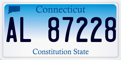 CT license plate AL87228