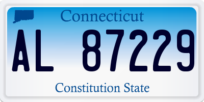 CT license plate AL87229