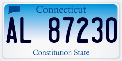 CT license plate AL87230