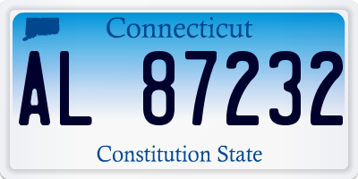 CT license plate AL87232