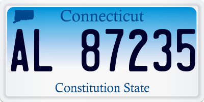 CT license plate AL87235