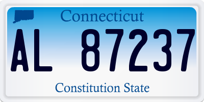 CT license plate AL87237