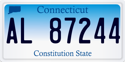 CT license plate AL87244