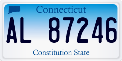 CT license plate AL87246