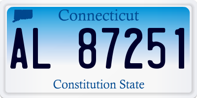 CT license plate AL87251