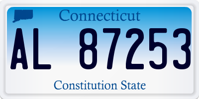 CT license plate AL87253