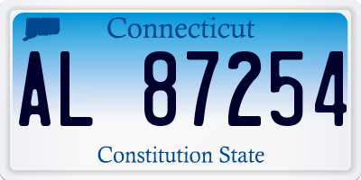 CT license plate AL87254