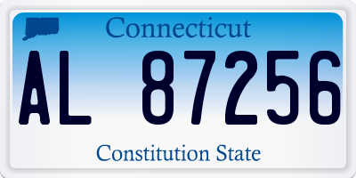 CT license plate AL87256