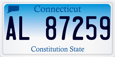 CT license plate AL87259