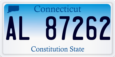 CT license plate AL87262