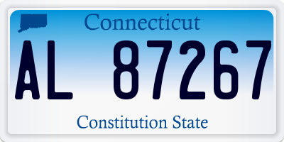CT license plate AL87267