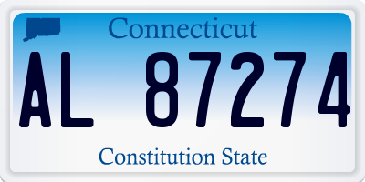 CT license plate AL87274