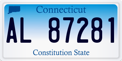 CT license plate AL87281