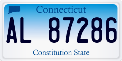 CT license plate AL87286