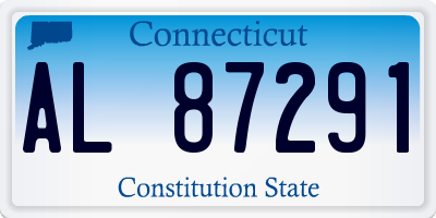 CT license plate AL87291