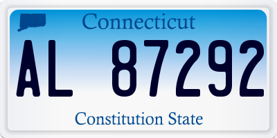 CT license plate AL87292