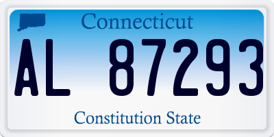 CT license plate AL87293