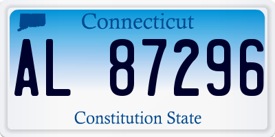 CT license plate AL87296